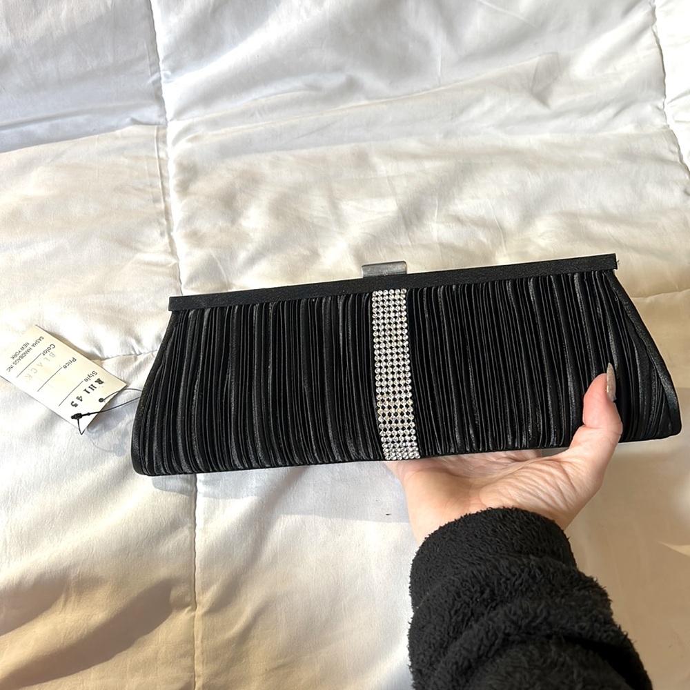 Black bag with strap